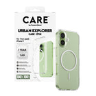 PanzerGlass CARE Clear Urban Explorer MagSafe Case for iPhone 17 - White Ring-1 Year Limited Manufacturer Warranty