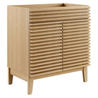 Modway Render 30" Bathroom Vanity Cabinet - Oak-Assembly Required