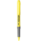 BIC Brite Liner Grip Chisel Tip Pen-Style Highlighter - Assorted Colours - 5 Pack-Super-bright, fluorescent colours make text stand out