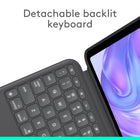 Logitech Combo Touch iPad Pro 11-inch (M4 & M5)(2024 & 2025) Keyboard Case - Graphite - English-Flexible kickstand, Detachable Keyboard: Find your perfect angle for the task at hand with the ultra-flexible kickstand, detach the keyboard to sketch, watch or read with total freedom 