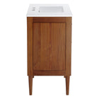 Modway Cassia 36" Bathroom Vanity - Natural/White-Non-Marking Foot Caps
