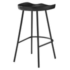 Modway Concord Backless Wood Counter Stools - Black - Set of 2-7