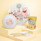 Danawares Disney Winnie The Pooh Melamine Dinnerware 5-Piece Set-Featuring beloved characters like Winnie the Pooh, Tigger, Piglet, and Eeyore, it's perfect for little fans