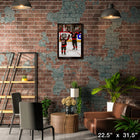 Logan Stankoven & Jordan Staal Hurricanes 2025 Playoffs - Framed Canvas - 22" x 31"-Officially licensed by the NHL and NHLPA