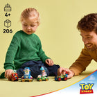 LEGO Disney and Pixar’s Toy Story Celebration Train & RC Car - 206 Pieces-Learning Through Play - Young Ones Practice Important Motor Skills And Navigate Working As A Team As They Help Toy Story's Woody, Buzz, And The Gang Get Ready For The Parade