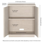 Hudson&Canal Alston 28"W Accent Cabinet - Alder White-8