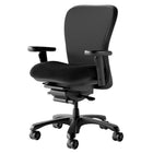 Nightingale CXO Task Intensive Mid Back Chair - Black-Easy to use adjustable arms with lockable vertical and horizontal movements for individual comfort