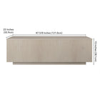 Hudson&Canal Paxton 48"W Rectangular Coffee Table - Alder White-9