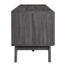 Modway Iterate 59" TV Stand - Charcoal-Slatted Sliding Doors