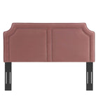 Modway Cynthia Performance Velvet King/California King Headboard - Dusty Rose-Nailhead Border