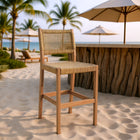 Zuo Corde Barstool - Beige-Assembly not required