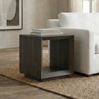 Hudson&Canal Tannen Rectangular Side Table - 22" W - Alder Brown-Finished in wood-look alder brown