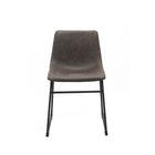 Brassex Caden Visiting Chair - Set of 2 - Vintage Brown-Contemporary styling