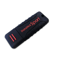 Centon DataStick Sport 64 GB USB 2.0 Flash Drive - Black-This USB 2.0 flash drive can fit up to 64GB
