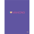 Hilroy Mahjong Large Notebook - 8.375" x 10.875" - Lined - 80 Sheets - Purple-Flexible soft cover