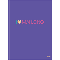 Hilroy Mahjong Large Notebook - 8.375" x 10.875" - Lined - 80 Sheets - Purple-Flexible soft cover