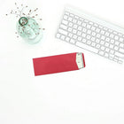 JAM Paper #10 Policy Envelopes, 4 1/8 x 9.5, Brite Hue Red Recycled, 100 Pack (25048g)-Closure: Gum