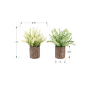 Monarch Specialties 9360 12" Tall Artificial Mullberry Grass - Brown Cement Pots - Set of 2-Built for lasting confidence, these artificial plants are backed by a 5-year limited warranty, making them a reliable and stylish accent for years to come