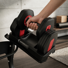 MotionGrey V2 Adjustable Dumbbell with 6 Weight Settings, Quick-Change Dial and Storage Base - 5-26.5 lb-Included storage base keeps the adjustable dumbbell organized when not in use