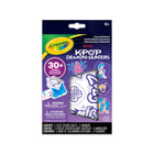 Crayola K Pop Demon Hunters Fuzzy Sticker Kit-Fuzzy and repositionable stickers: includes more than 30 purple fuzzy stickers that kids can colour, place, peel, and restick for creative fun