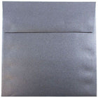 JAM Paper 6" x 6" Square Metallic Invitation Envelopes - Stardream Anthracite Black - 25 Pack-Colour: Stardream Anthracite