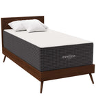 Modway Aveline 16" Memory Foam Twin Mattress-Stretch Knit Zipper Removable Cover