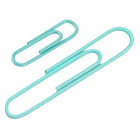 JAM Paper Combo Pack Colourful Paper Clips - Standard & Jumbo - Teal - 100 Pack & 75 Pack -Quantity: 100 Standard Clips & 75 Jumbo Clips (175 in Total)