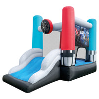 Funourmous Bounce House With Slide - Star Wars-Authentic Star Wars Design: Features bold graphics of beloved characters like Darth Vader, Luke Skywalker, Yoda, and more - officially inspired to delight young fans and collectors alike