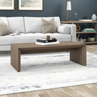 Hudson&Canal Oswin 48"W Rectangular Coffee Table - Antiqued Grey Oak-Clean with a soft, dry cloth and no harsh chemicals or abrasive cleaning materials