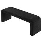 Modway Simba Boucle Fabric Waterfall Long Bench - Black-7