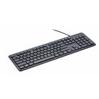 Basic Tech Wired Keyboard - Black-Low profile soft-touch keyboard for less noise when typing