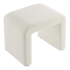 Modway Simba Boucle Fabric Waterfall Stool - Ivory-8