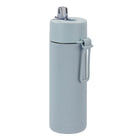 Gry Mattr Portable Fitness Bottle with Straw - 700 mL - Blue-Stainless steel interior helps keep beverages cold