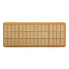 Modway Aiko Japandi Sideboard - 76" - Light Oak-Non-Marking Foot Pads