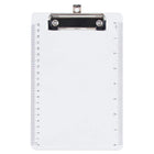 JAM Paper Small Plastic Memo Clipboards with Low Profile Metal Clip - Mini (6 x 9) - Clear-Colour: Clear | Be stylish and organized with colourful clipboards.