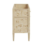 Modway Elysian 48" Wood Bathroom Vanity Cabinet - Burl-Sink Basin and Fixtures Not Included
