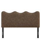 Modway Athena Striped Fabric Upholstered Full Size Headboard - Earth Stripe-7