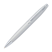 A.T. Cross Calais Ballpoint Pen - Satin Chrome-Black ink ballpoint pen