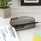 Swingline Optima 20 Compact Electric Stapler-Built-in Intelligent Paper Alignment Guide and Stack Height Gauge assist in accurate staple placement and sheet count measuring