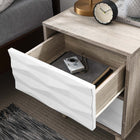 Modway Vespera 2-Drawer Nightstand - Oak White-Tapered Legs