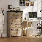 HOMCOM 2 Drawer File Cabinet, Printer Stand for Home Office - Grey Wash-2 drawers with adjustable hanging bars for letter, A4, and legal files