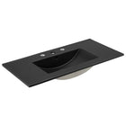 Modway Chaucer 36" Bathroom Vanity - Black-Adjustable Shelf