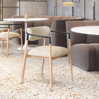 Zuo Equinox Dining Chair - Oyster Grey/Natural-Chair Weight Capacity: Supports up to 330 lb