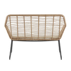 Manhattan Comfort Antibes Modern Patio 4-Person Conversation 4-Piece Set with Coffee Table - Tan/Cream-Home Assembly Required. All Hardware Included