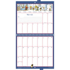 MotherWord 2025-2026 Monthly Tabbed Wall Calendar - 11" H x 12" W - English-The perfect calendar for busy moms!