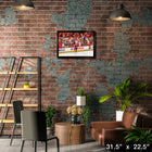 Logan Stankoven Hurricanes 2025 Playoffs - Framed Canvas - 31" x 22"-Officially licensed by the NHL and NHLPA