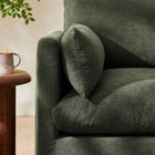 Modway Wellfleet Slipcovered Linen-Blend Armchair - Sage-Down Blend Cushions