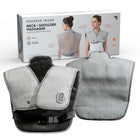 Sharper Image Heated Neck & Shoulder Massager Wrap-Invigorating Relief: Helps Aches With Five Massage Modes For Ultimate Comfort While Working To Relax Tired, Sore Muscles In Your Neck, Shoulders, And Upper Back. You Can Customise It To Achieve An Optimised Massage For Pure Relaxation.