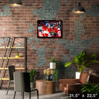 Alexander Barkov & Sergei Bobrovsky Panthers 2025 Playoffs - Framed Canvas - 31" x 22"-Officially licensed by the NHL and NHLPA