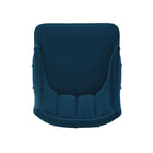 Manhattan Comfort Eda 22.83" Modern Velvet Upholstered Dining Chair - Midnight Blue - Set of 2-24.41" L x 22" W x 37.4" H